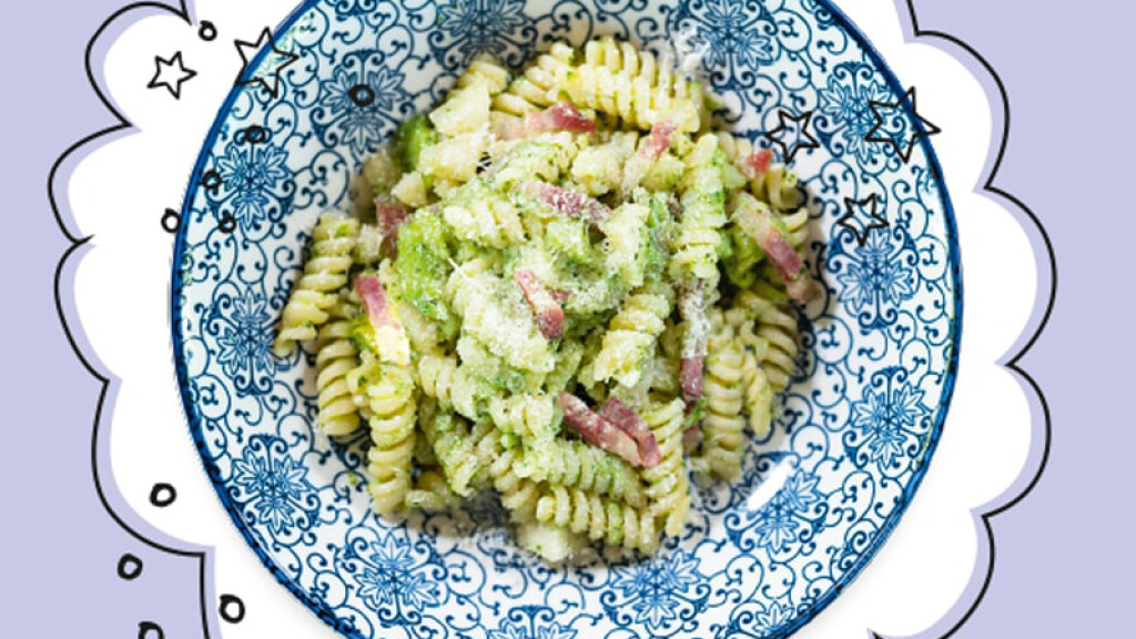 Fusilli con Broccolo Pere e Guanciale - Fusilli con Broccolo Pere e Guanciale